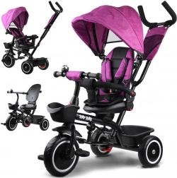 3-in-1 kinderdriewieler met zonnekap TINY BIKE – Roze
