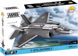 Model van de gevechtsvliegtuig F-35B Lightning II van blokken