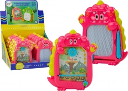 Pocket tekenbord 2-in-1 Dinosaurus Roze