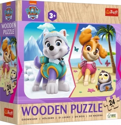 Houten puzzel 24 stukjes meisje Paw Patrol