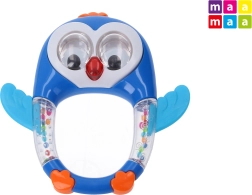Rammelaar in de vorm van een pinguïn met licht- en geluidseffecten, 15 cm
