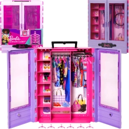 Barbie Fashionistas grote kledingkast voor kleding met hangers