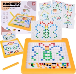 educatieve magnetische mozaïek YOKOMISIADA met kleurrijke pinnetjes