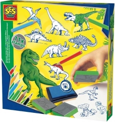 Creatieve stempelset dinosaurussen
