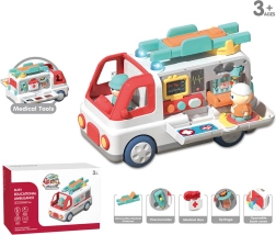 Interactieve ambulance voor de allerkleinsten met accessoires - 1 stuk