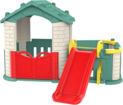 Kinderspeelhuis 5-in-1 met glijbaan en basketbal