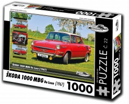 puzzel retro-auto’s Škoda 1000 MBG De Luxe 1000 stukjes