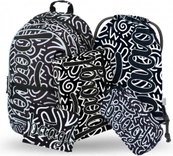 Schoolset Baagl Core Element: rugzak, etui, zak, mappen, portemonnee