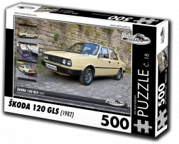 Retro-auto's puzzel Škoda 120 GLS 500 stukjes
