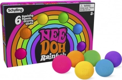 Schylling NeeDoh regenboog knijpballen 6 stuks
