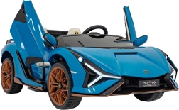 Elektrische kinderauto Lamborghini Sian 24V – Blauw