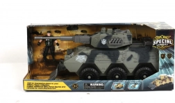 Militair voertuig met accessoireset