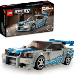 lego speed champions nissan skyline gt-r (r34) – fast & furious bouwset
