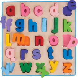 Houten alfabetpuzzel – kleine letters BIGJIGS BABY
