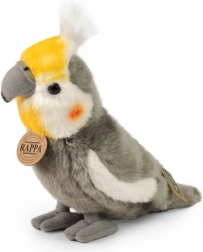 Rappa Pluchen parkiet kaketoe met kuif 20 cm ECO-FRIENDLY