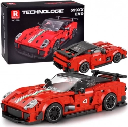 Technische bouwset – rode supersportwagen met spoiler, 413 onderdelen