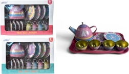 Kleurrijke theeservies set voor kinderen met eenhoornmotief