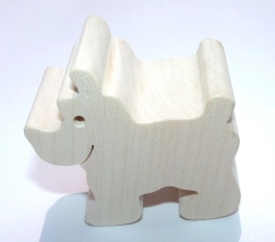 Fauna houten diertje hond