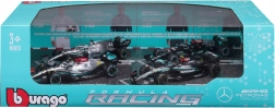 bburago formule 1 mercedes-amg f1 w15 1:43 – set van 4 autootjes