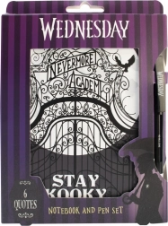 Wednesday set notitieboek A5 en pen