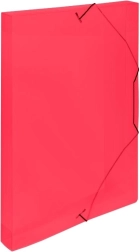 A4 archiefdoos met elastiek rood