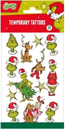 Tijdelijke Grinch-tatoeages – set met motieven