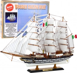 Decoratief Model Zeilschip Amerigo Vespucci 64x46cm