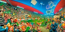 Puzzel Castorland Art Collection: Wereldkampioenschap voetbal 4000 stukjes