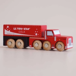 Houten autootje Toby – rode bezorgtruck Le Toy Van