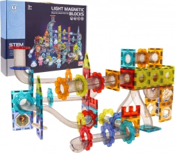Set van lichtgevende magnetische knikkerblokjes 176 st.