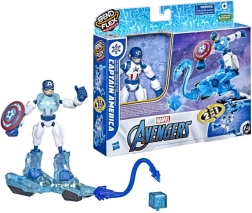 Avengers Bend and Flex actiefiguren met transformeerbaar voertuig 15 cm