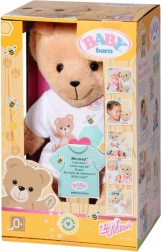 Teddybeer BABY Born in witte kleding
