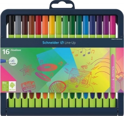 Schneider set fineliners Line-Up 16 stuks
