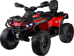 Elektrische kinderquad CAN-AM OUTLANDER 4x4 met LED‑paneel 24V – Rood