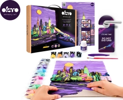 Okto schilderen met boetseerklei Skyline New York 30 × 40 cm