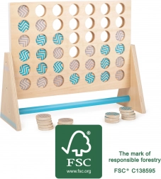 Houten spel Vier op een rij XXL