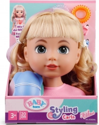 Baby Born kaphoofd Carla met stylingsaccessoires