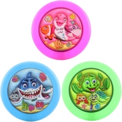 Vliegende schijf met zeedierenmotief 23 cm