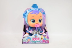 Cry Babies Fantasy interactieve pop Tina – blauwe triceratops