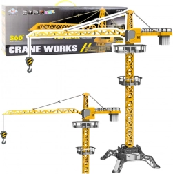 RC bouwkraan 1:36 met LED, 360° draaibaar, hoogte 120 cm