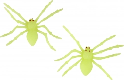 Lichtgevende spinnen Halloween decoratie 2 stuks