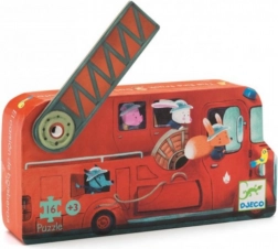 DJECO puzzel brandweerauto 16 stukken