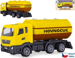 Metalen model van een vacuümwagen 12 cm met terugtrekmotor