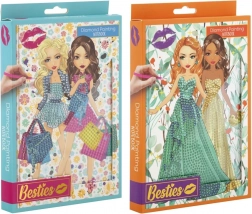 Grafix Diamant schilderen Notitieboek met meisjesmotieven