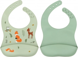 A Little Lovely Company set siliconen slabbetjes voor kinderen – Bos