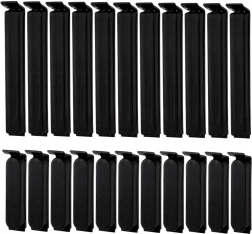 Set van 22 zakclips – 2 maten, zwart