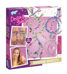 Creatieve set voor het maken van vriendschapsarmbanden TOTUM Design & Shine