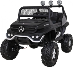 Elektrische kinderauto Mercedes Benz Unimog 4x4 zwart