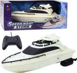 Afstandsbedienbare gemotoriseerde boot RC Speed Boat Storm zwart-wit
