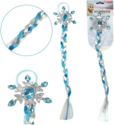 IJzige Prinses Haarstukje Vlecht met Pailletten